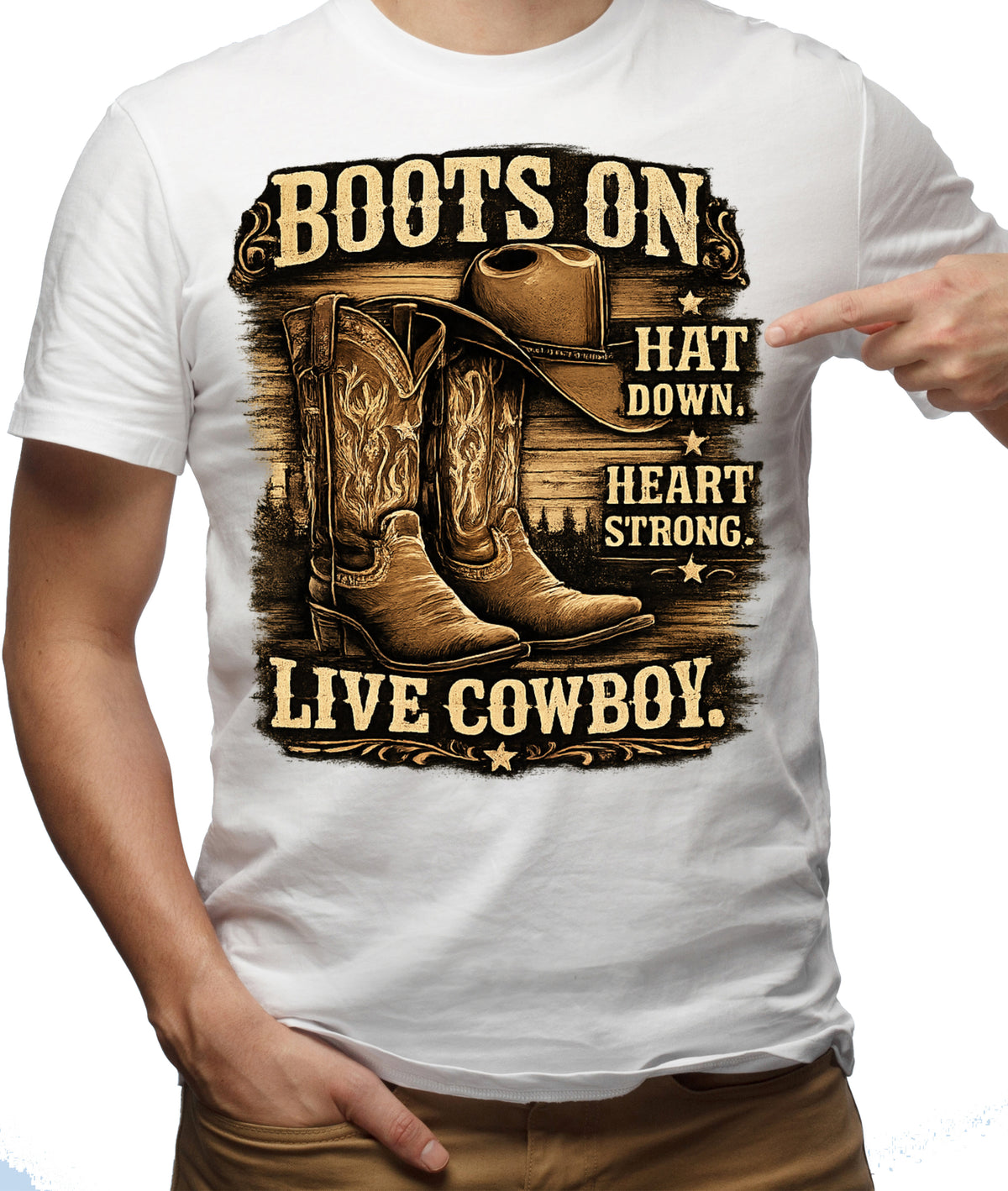 Boots On Live Cowboy